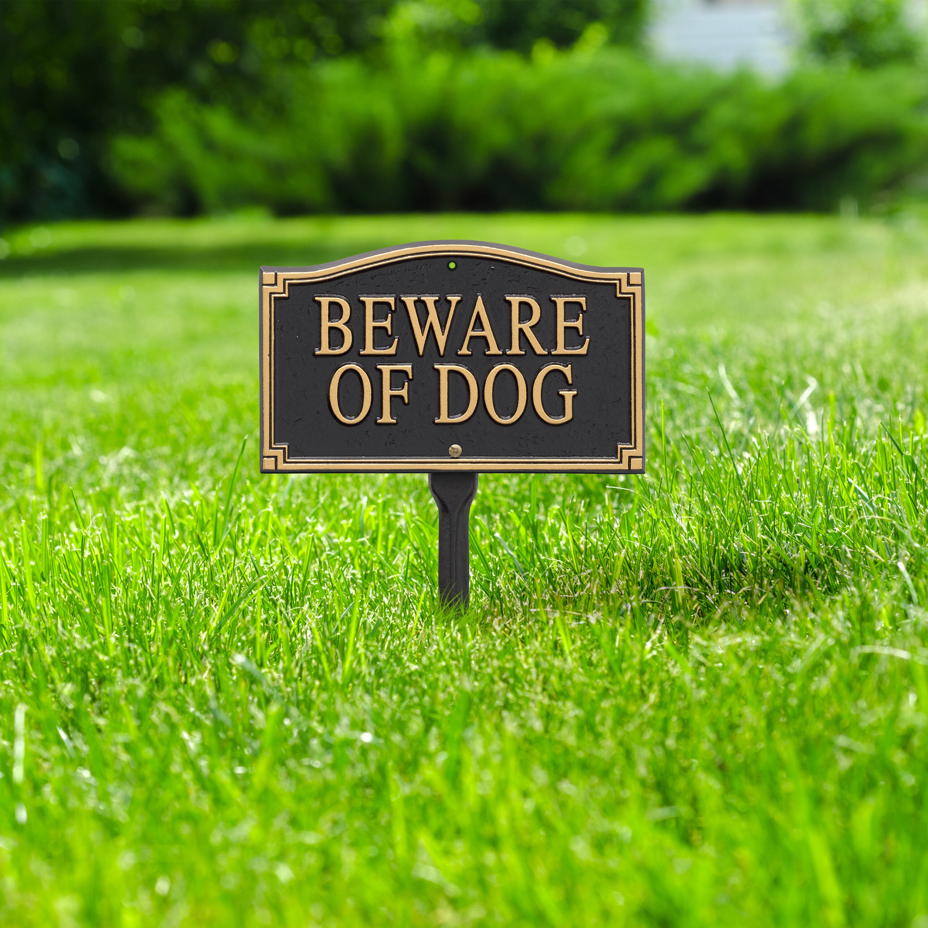 Beware of Dog Wall/Lawn Statement Plaque