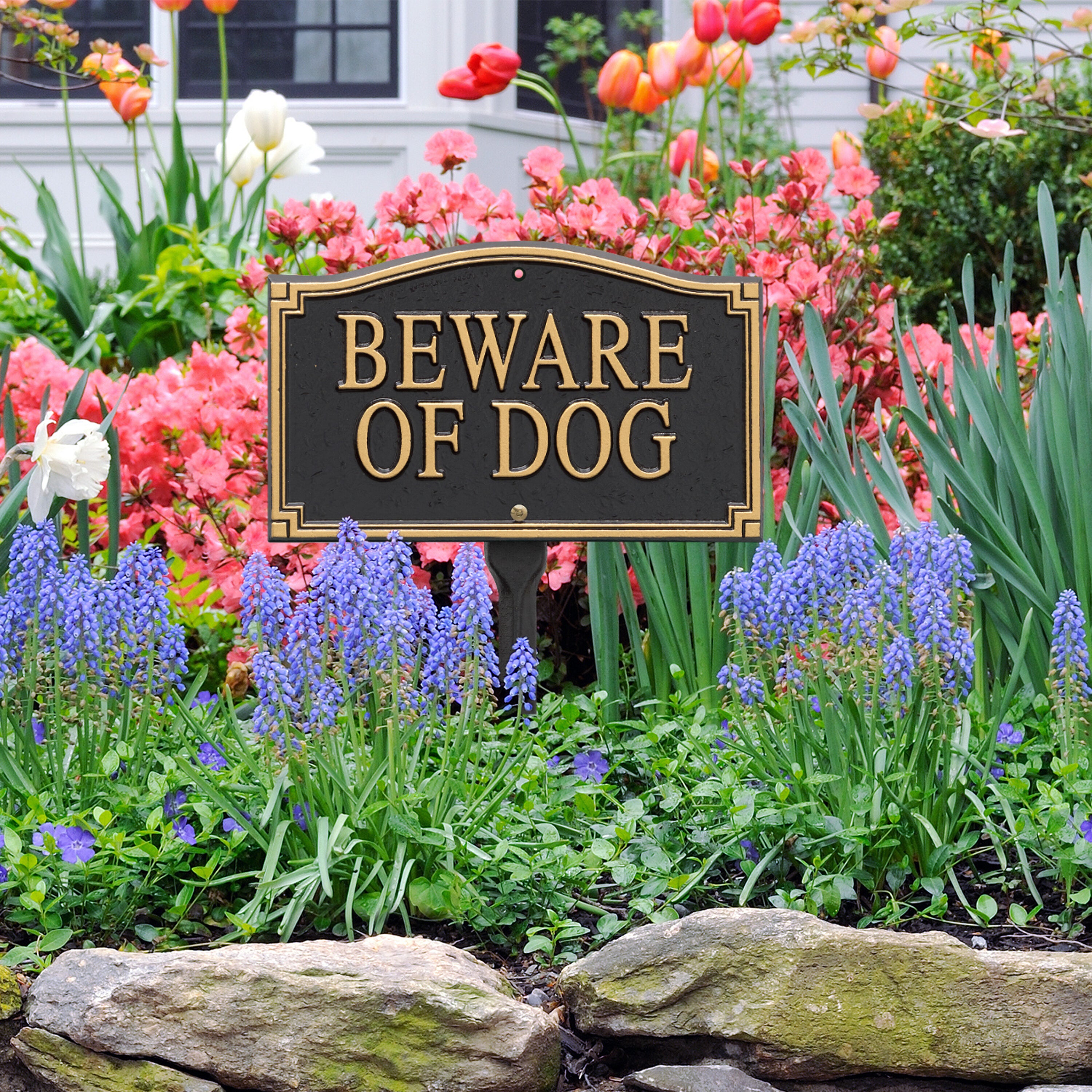 Beware of Dog Wall/Lawn Statement Plaque