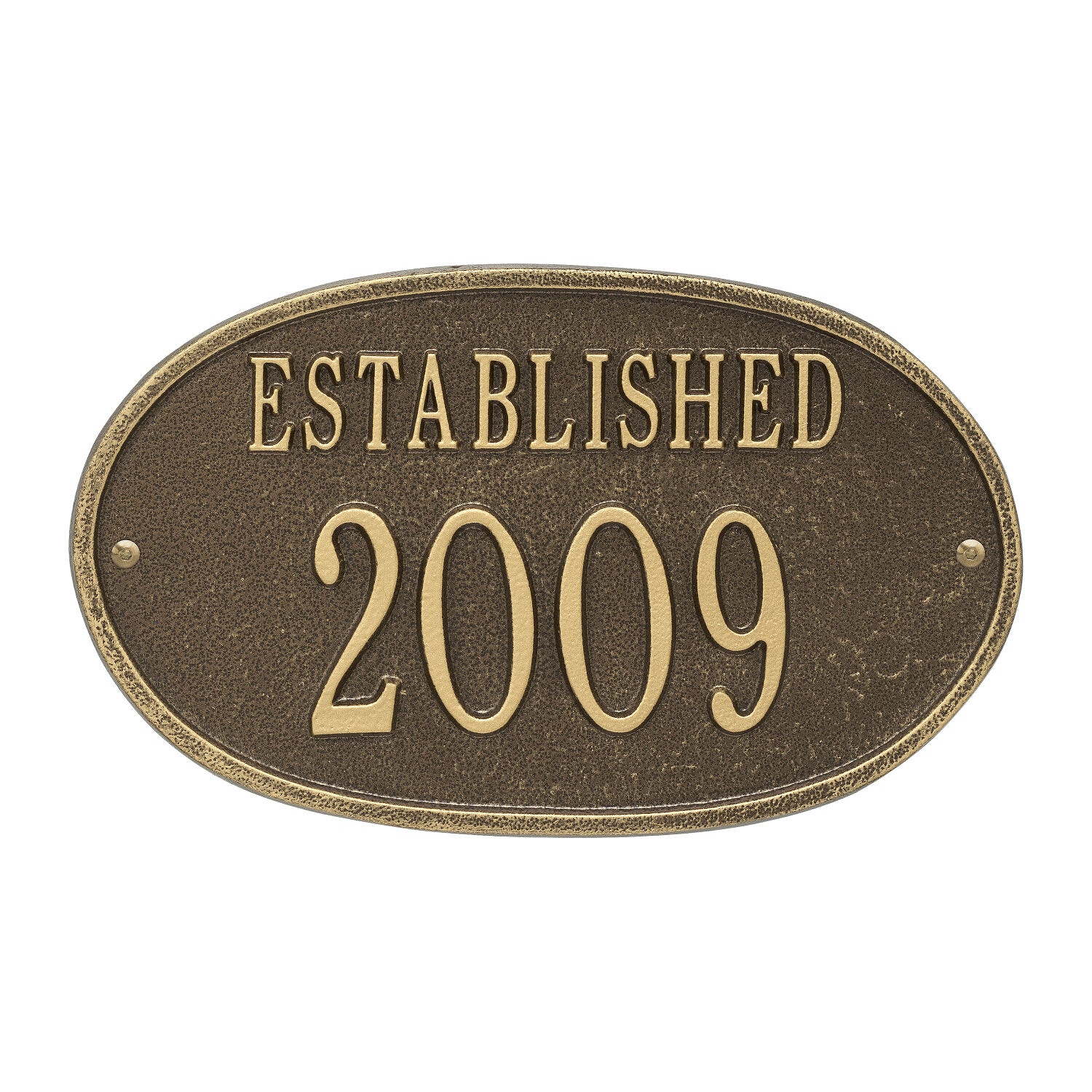 Established Date Personalized Plaque