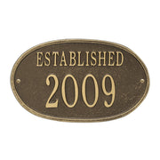 Established Date Personalized Plaque