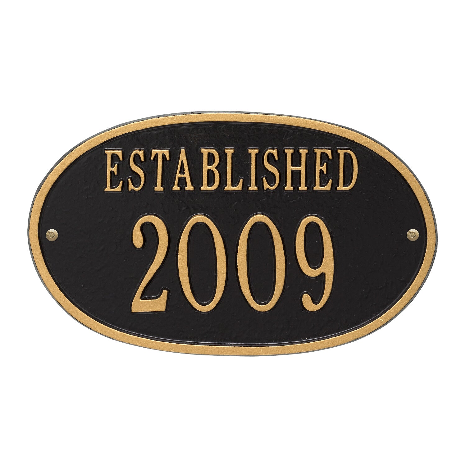 Established Date Personalized Plaque