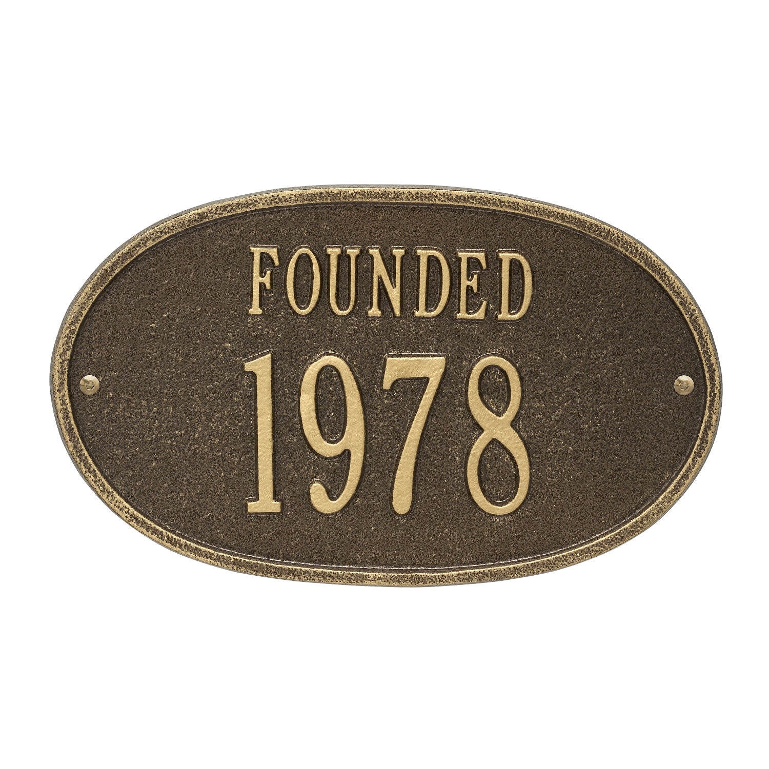 Founded Date Personalized Plaque