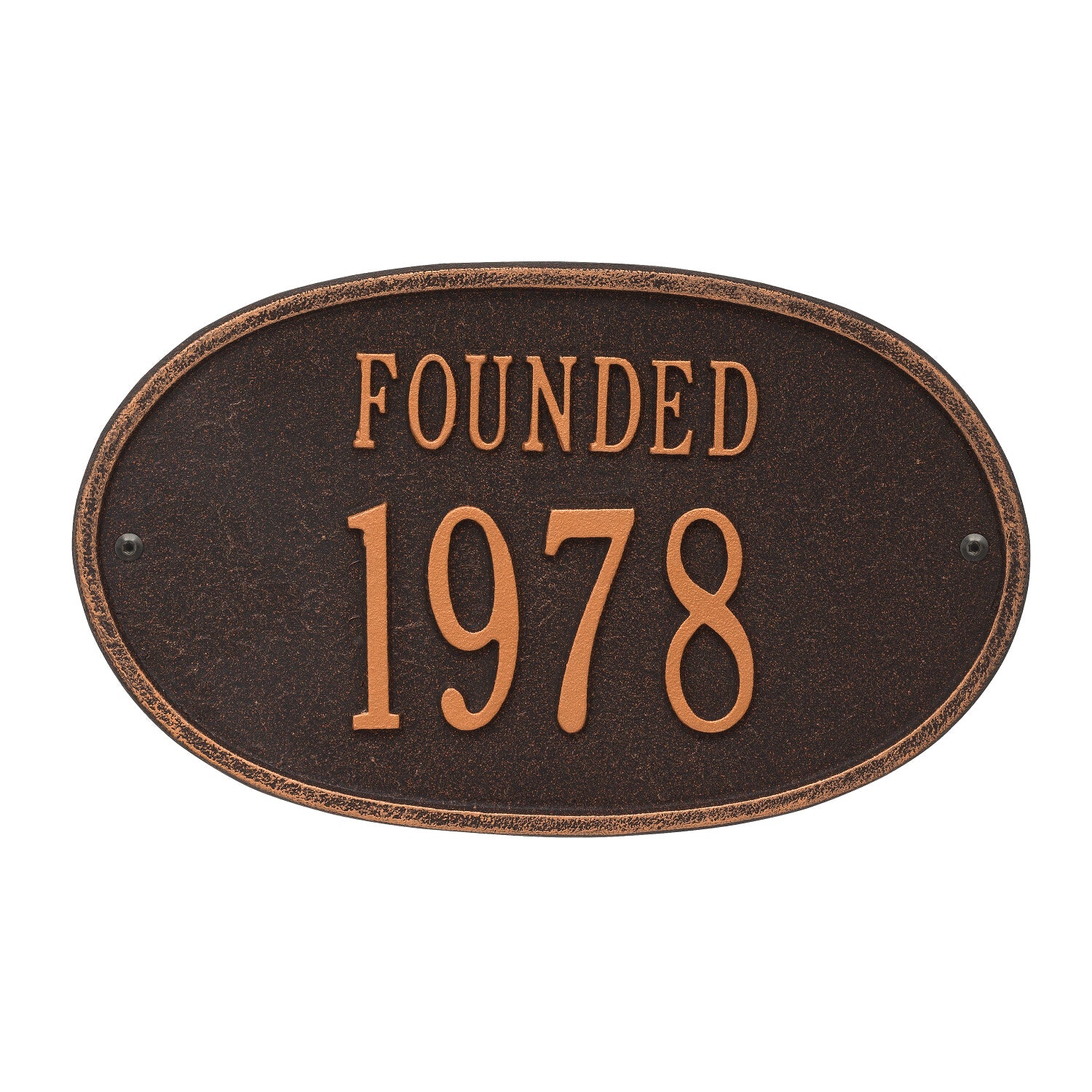 Founded Date Personalized Plaque