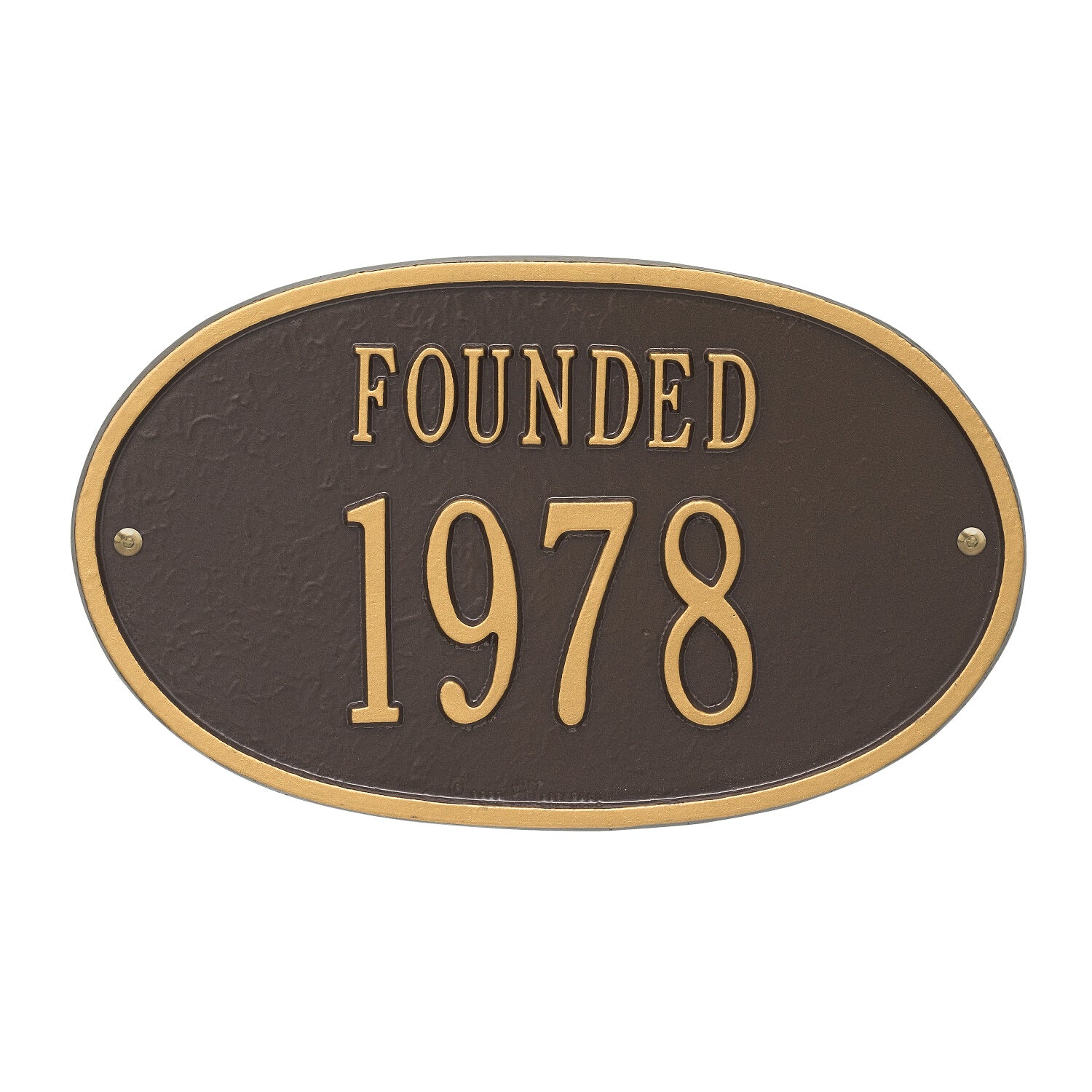 Founded Date Personalized Plaque