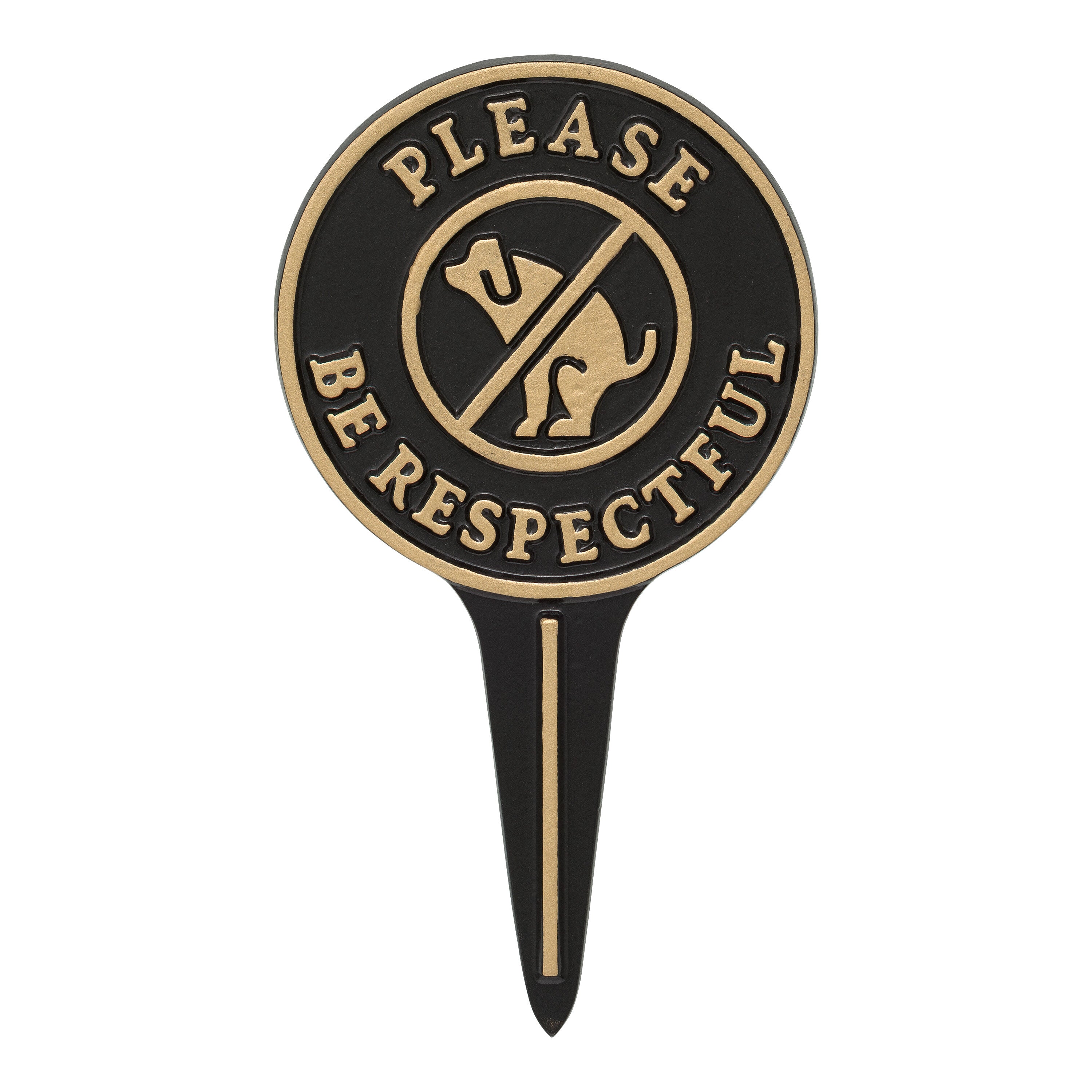 Please Be Respectful Dog Courtesy Lawn Stake