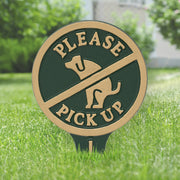 Please Pick Up Dog Courtesy Lawn Stake