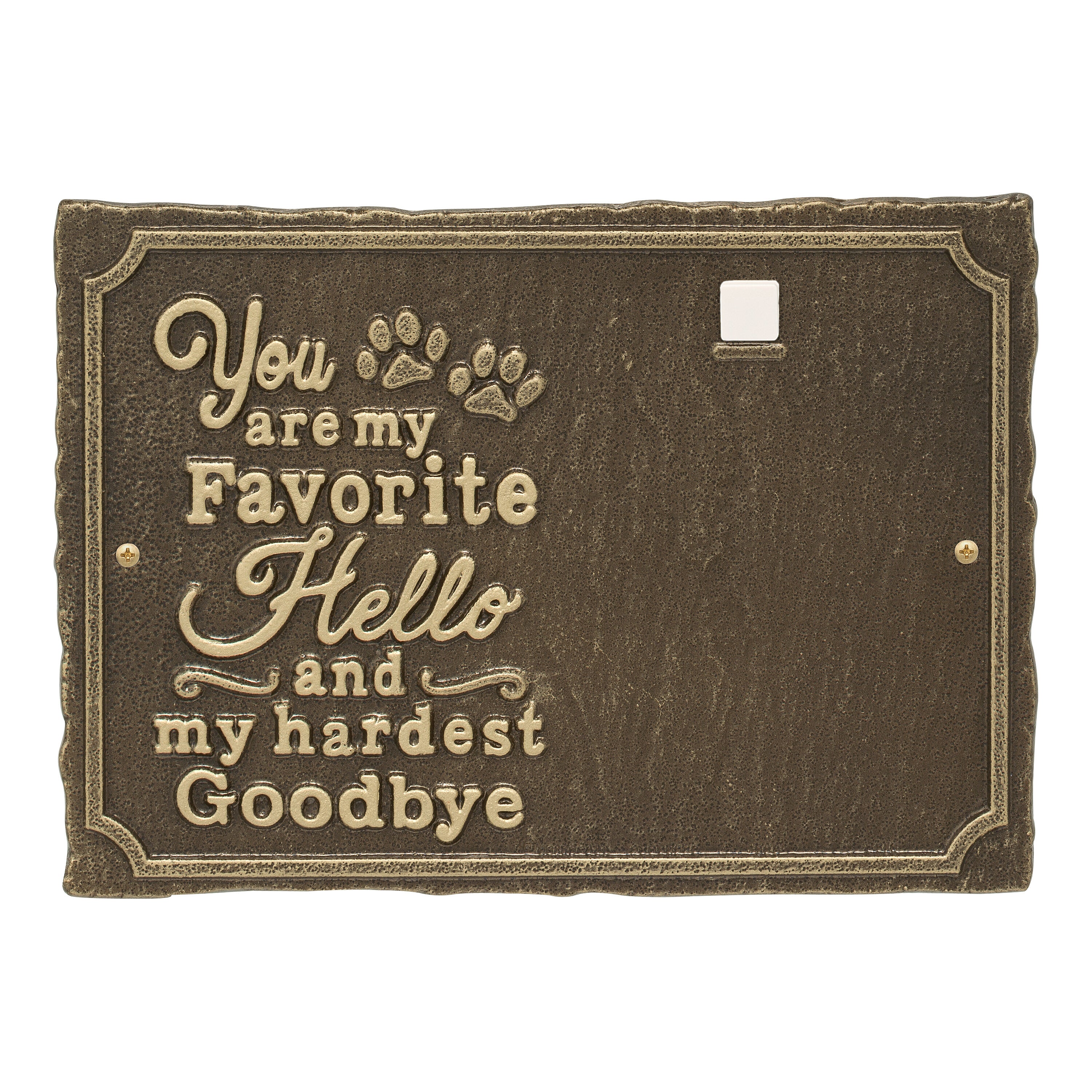 My Favorite Hello Pet Photo Wall Sign