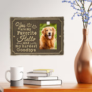 My Favorite Hello Pet Photo Wall Sign