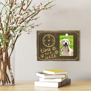 Time For A Walk Pet Photo Wall Clock