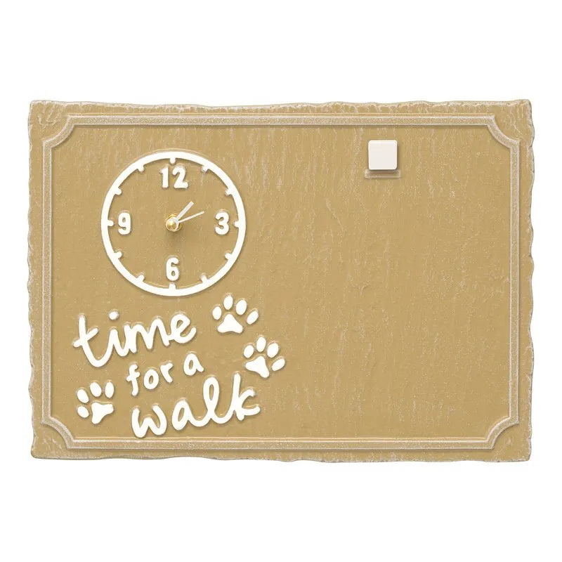 Time For A Walk Pet Photo Wall Clock