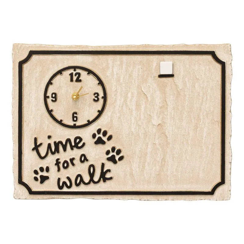 Time For A Walk Pet Photo Wall Clock