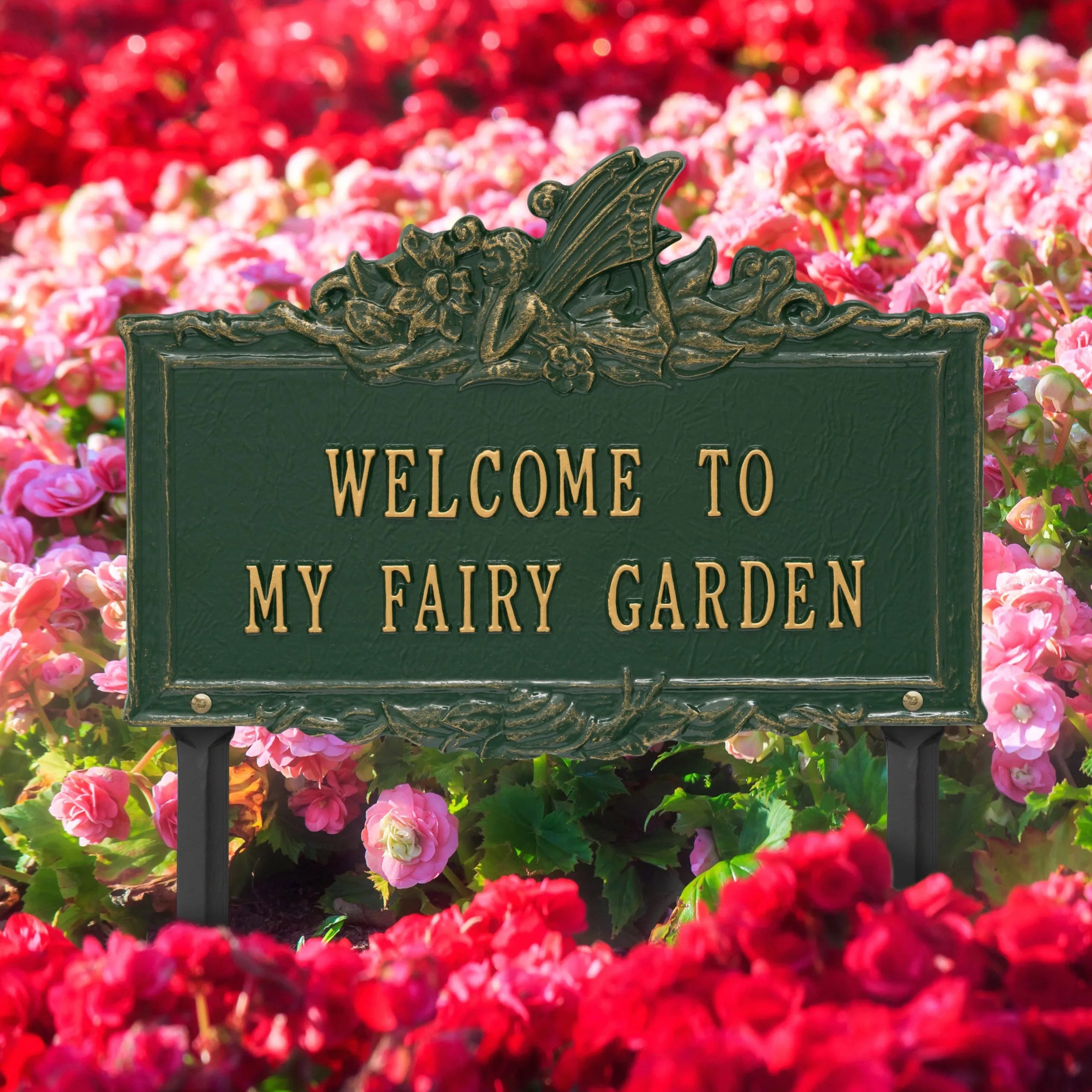 Welcome to My Fairy Garden Lawn Plaque