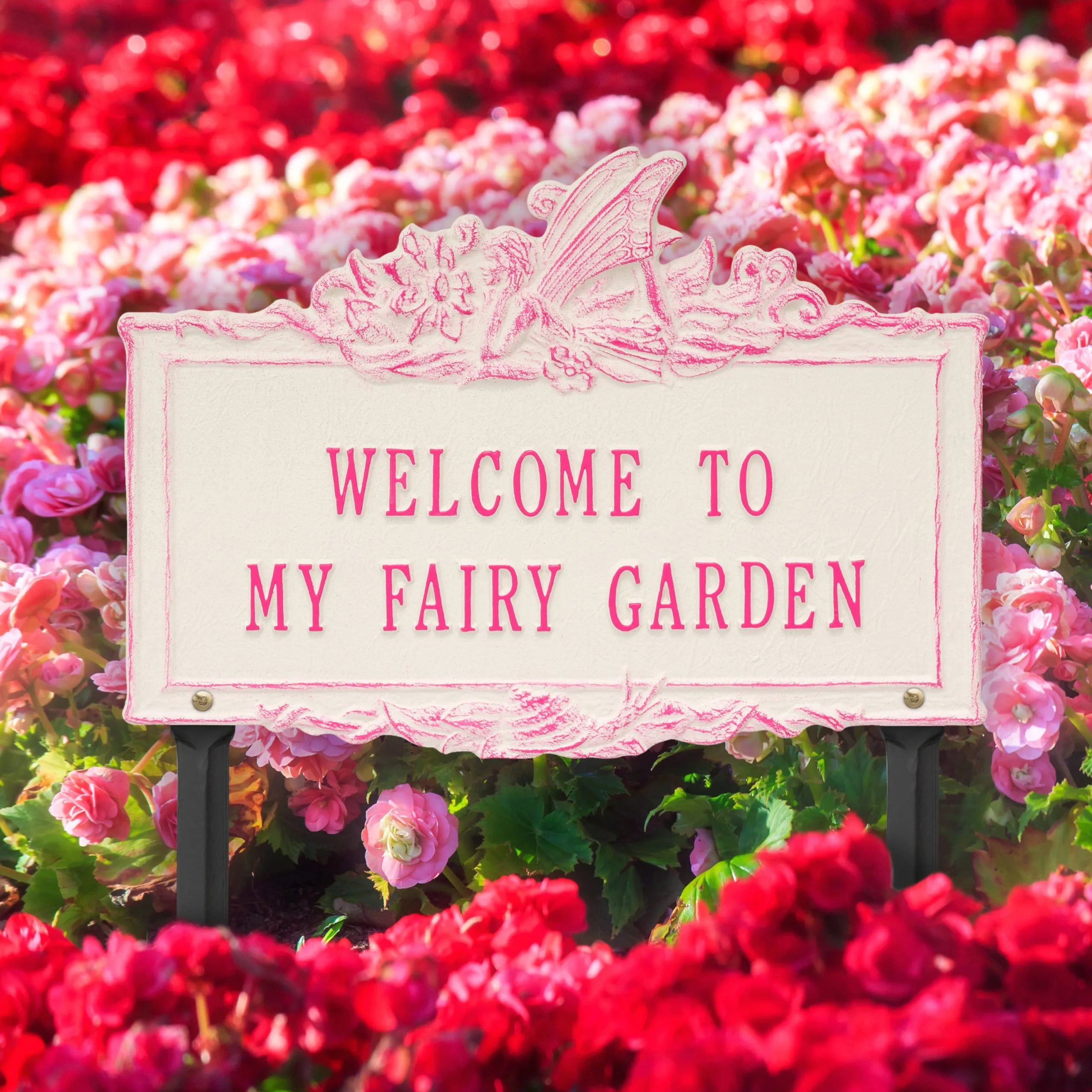 Welcome to My Fairy Garden Lawn Plaque