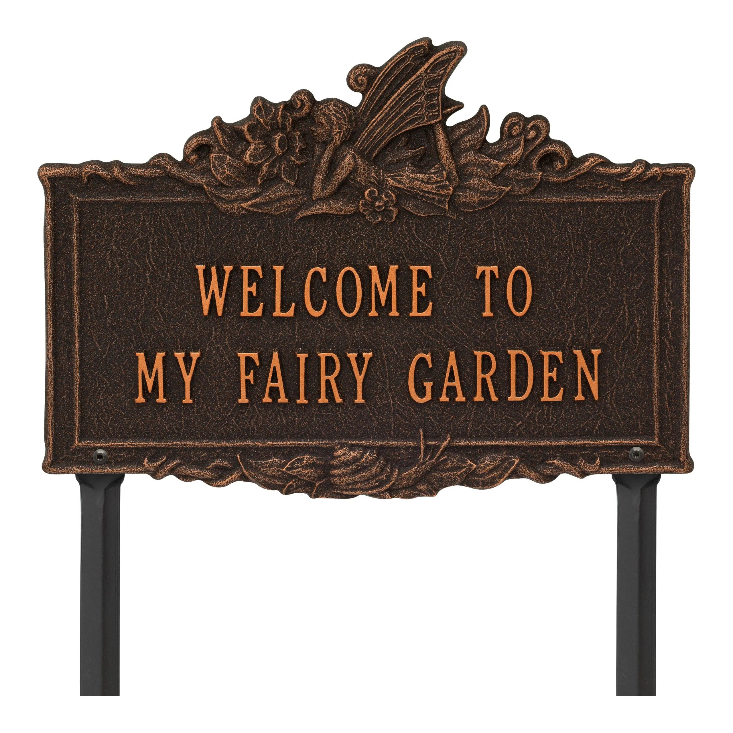 Welcome to My Fairy Garden Lawn Plaque