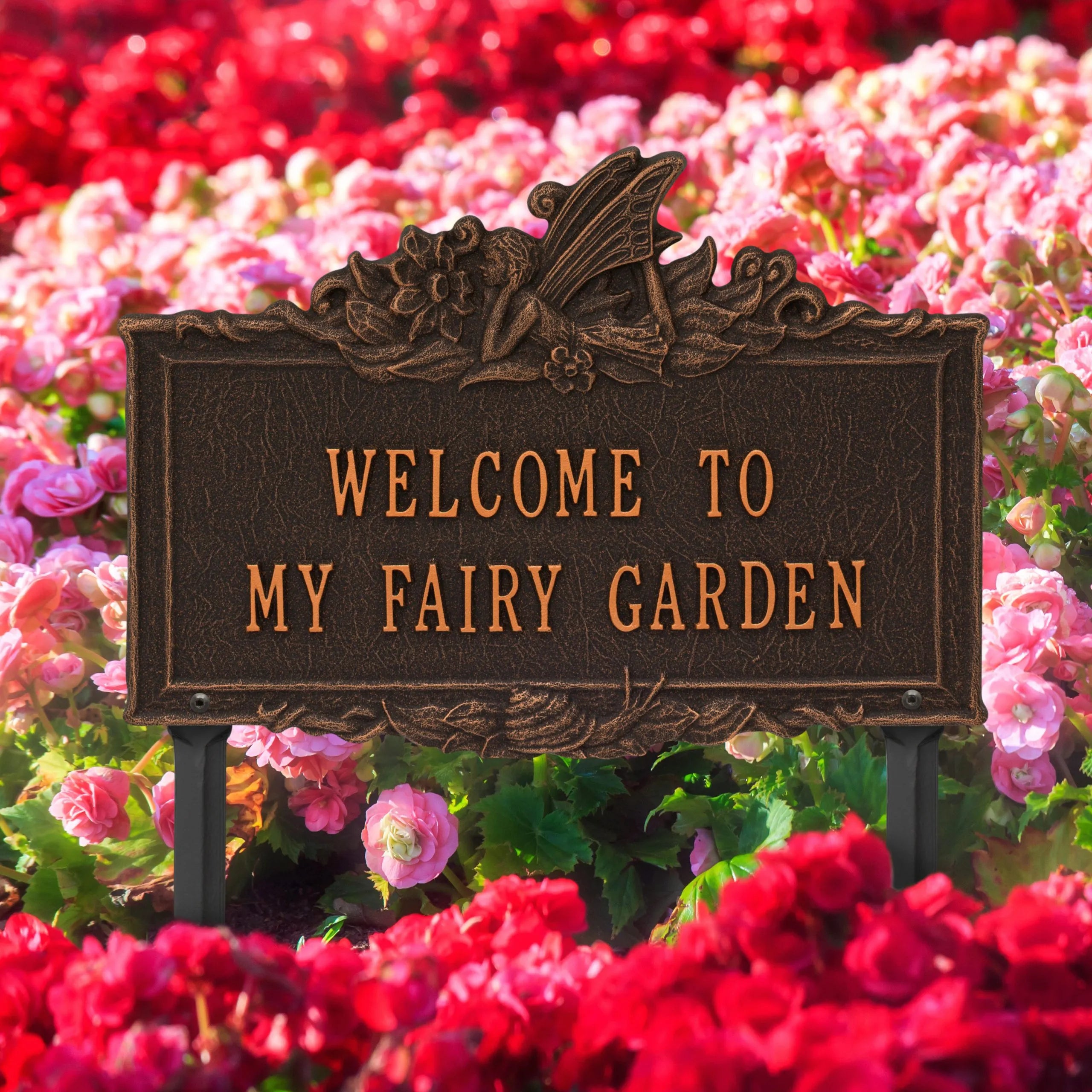 Welcome to My Fairy Garden Lawn Plaque