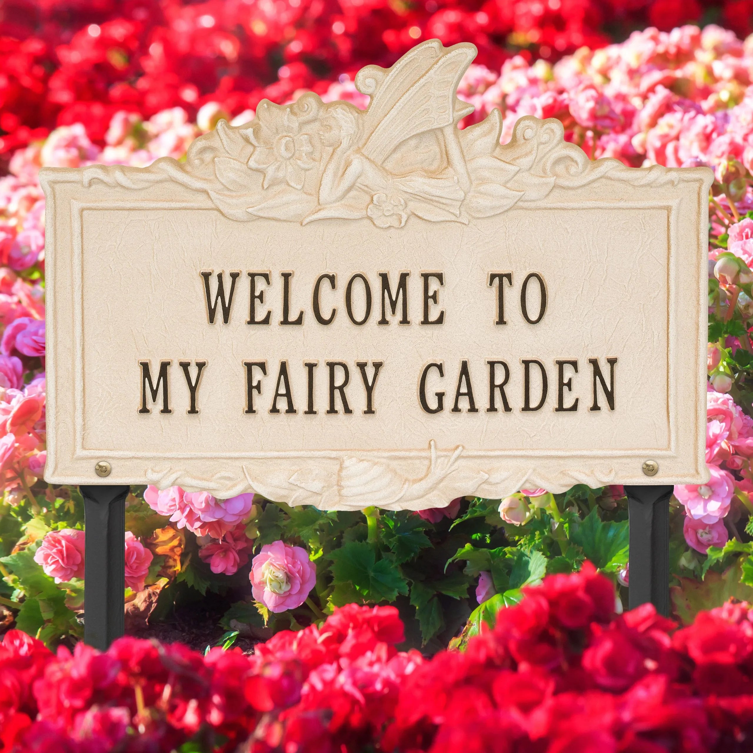 Welcome to My Fairy Garden Lawn Plaque