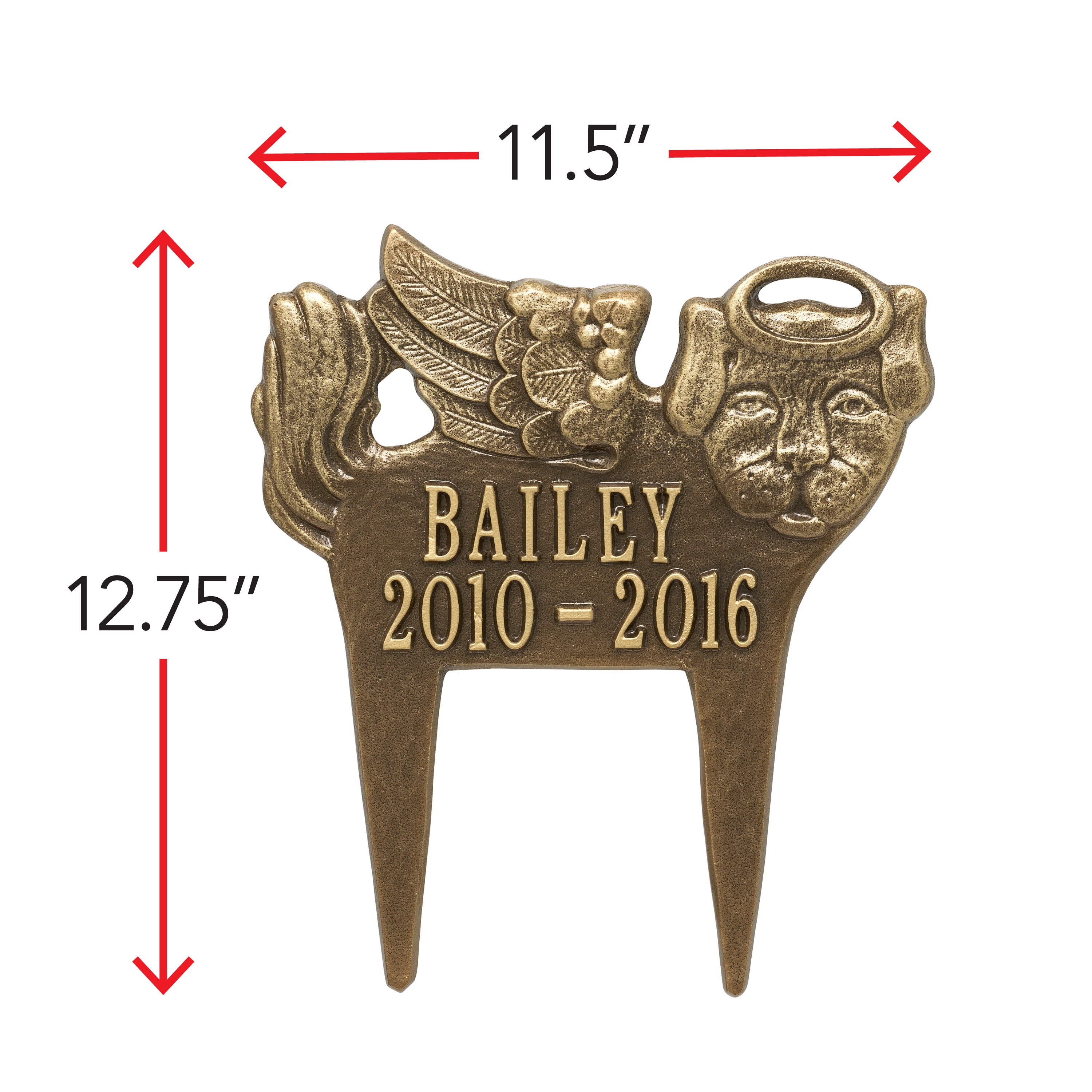 Guardian Angel Pet Dog Memorial Lawn Plaque