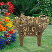 Guardian Angel Pet Dog Memorial Lawn Plaque