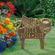 Guardian Angel Pet Cat Memorial Lawn Plaque