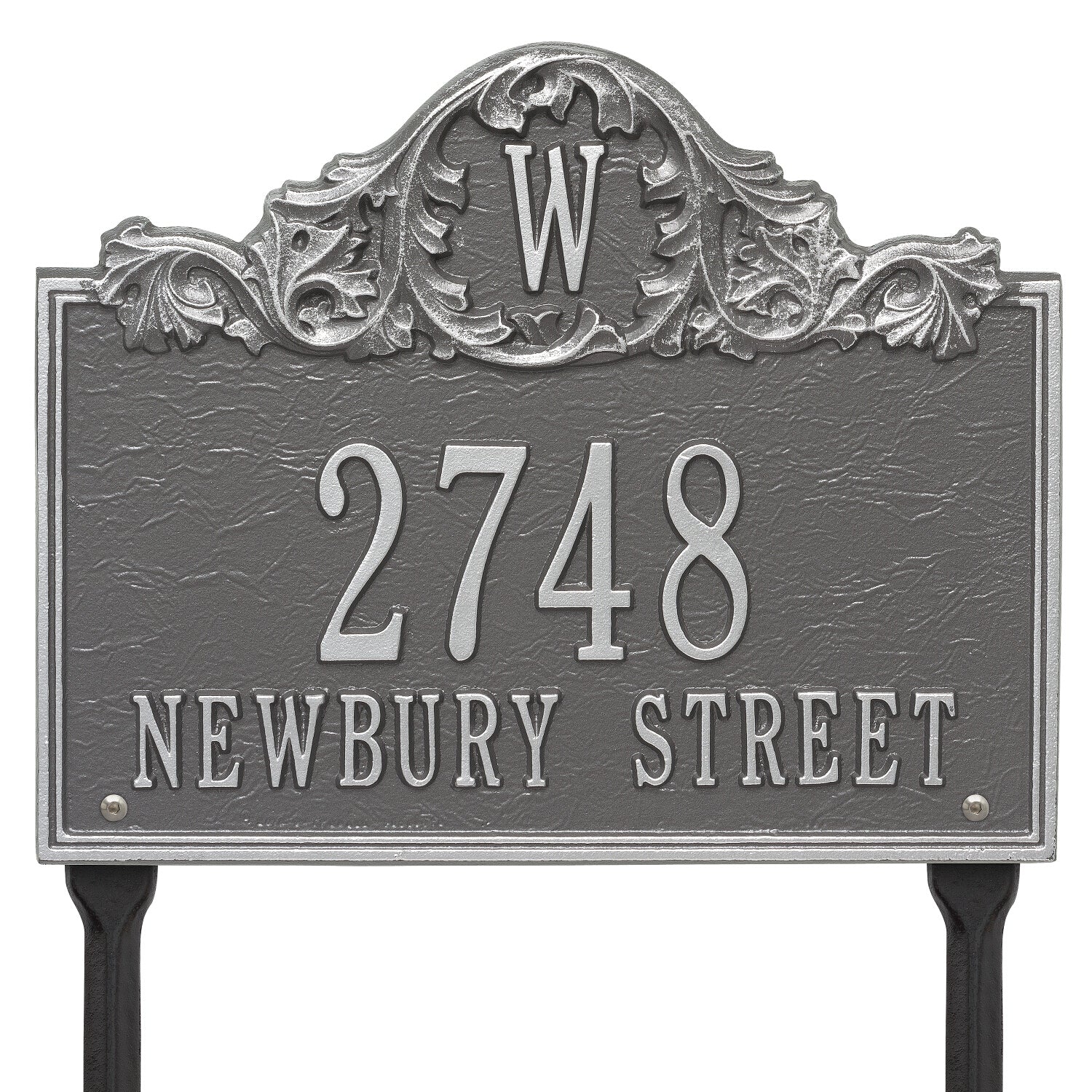 Acanthus Monogram Personalized Plaque - Lawn