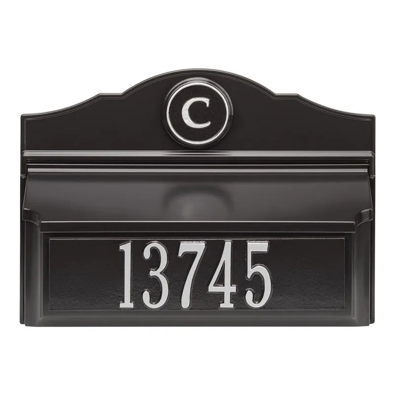 Colonial Wall Mailbox Package #1 (Mailbox, Plaque & Monogram)