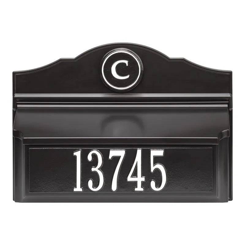 Colonial Wall Mailbox Package (Mailbox, Plaque & Monogram)