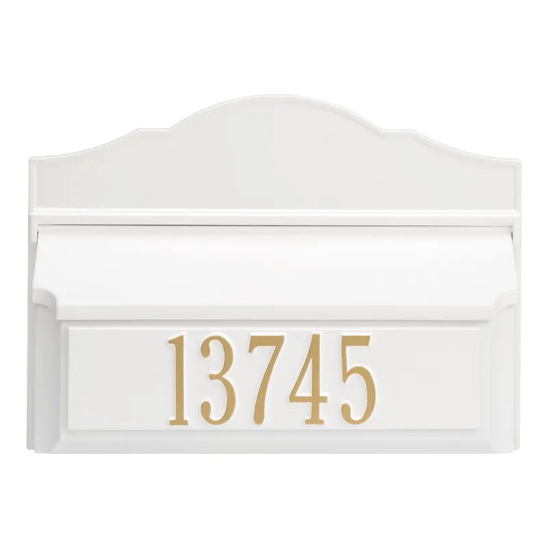 Colonial Wall Mailbox Package #2 (Mailbox & Plaque)