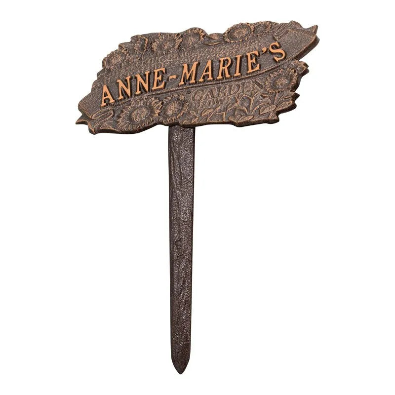 TLC Garden Personalized Lawn Plaque