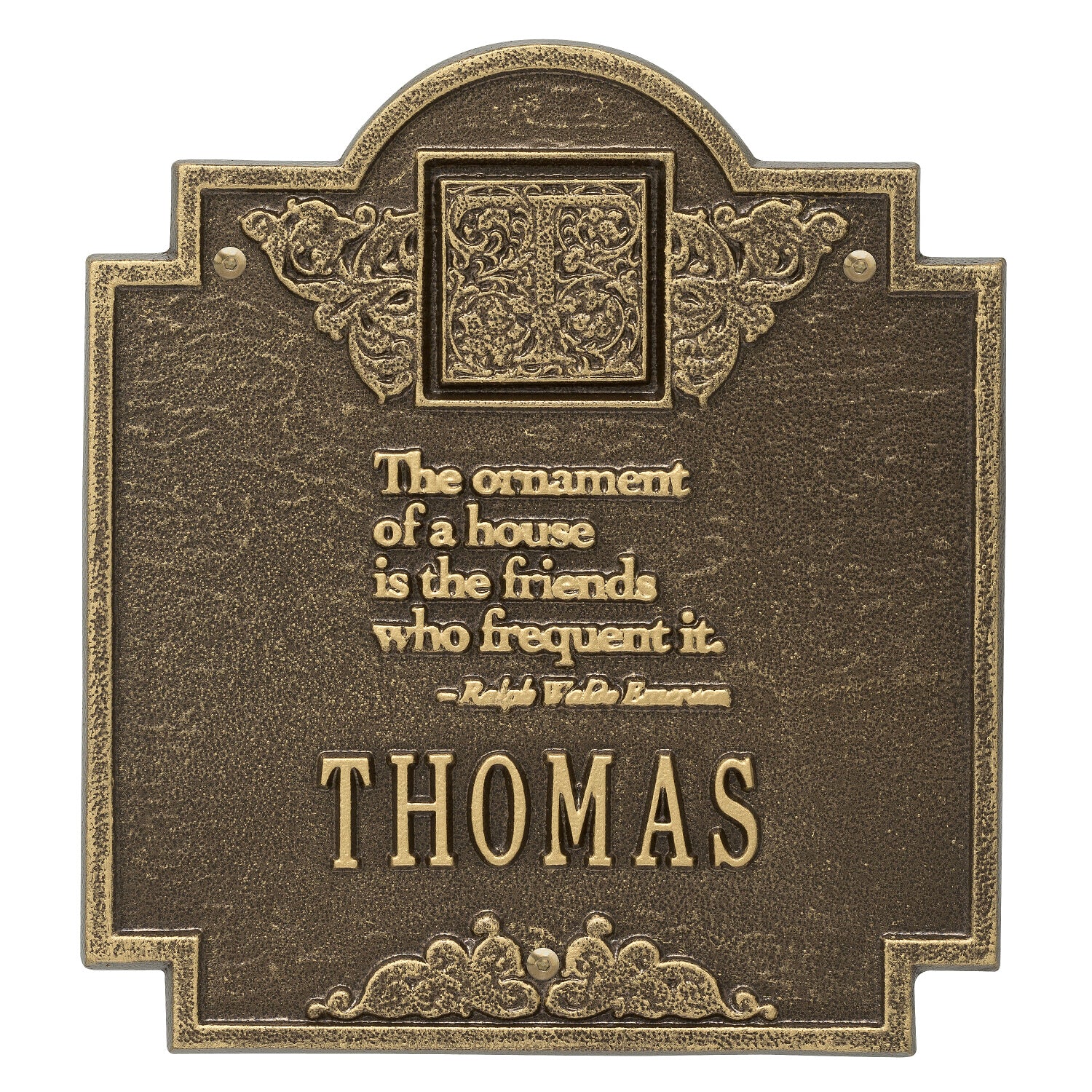 Emerson Monogram Plaque