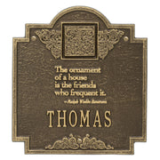 Emerson Monogram Plaque