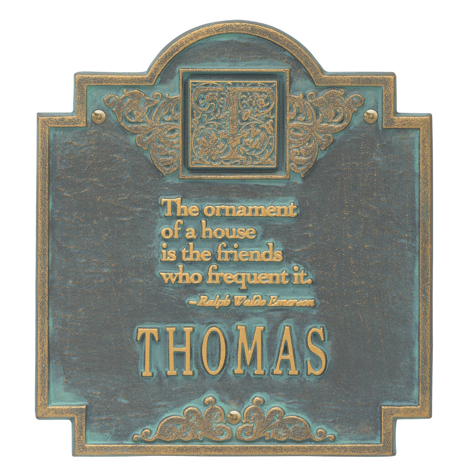 Emerson Monogram Plaque