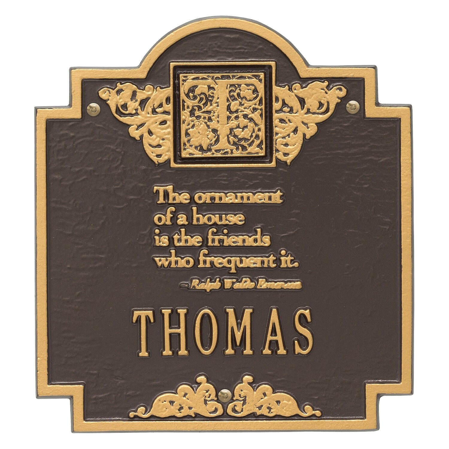 Emerson Monogram Plaque