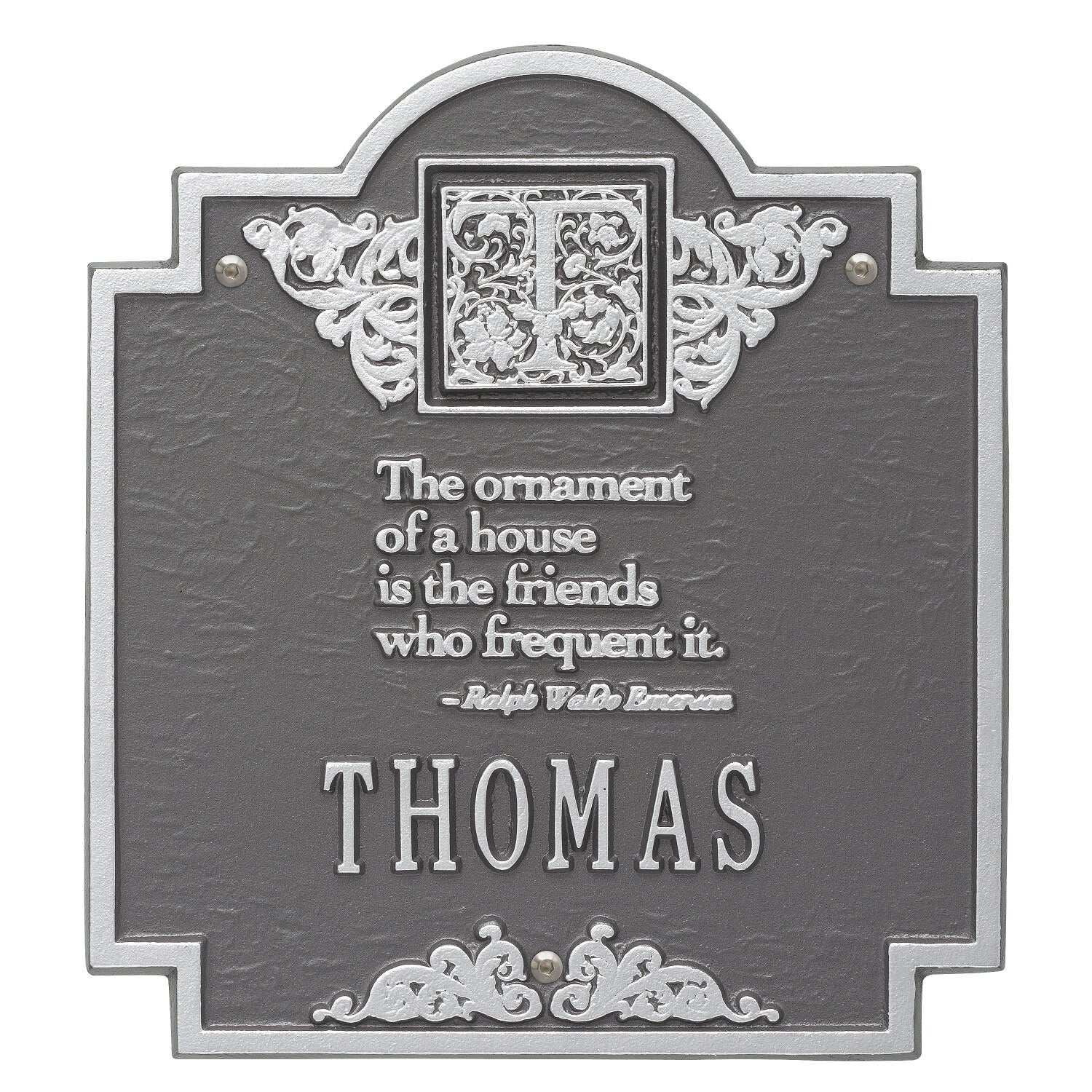 Emerson Monogram Plaque