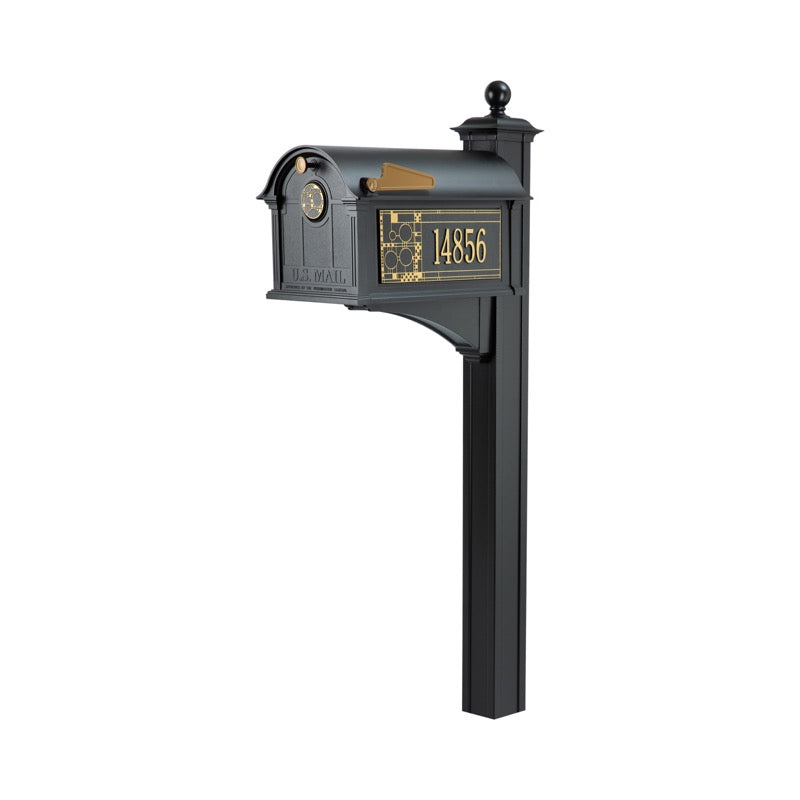 Balmoral Mailbox Frank Lloyd Wright Coonley Package #3 (Balmoral Mailbox, Post, Coonley Door Medallion, Personalized Coonley Sides)