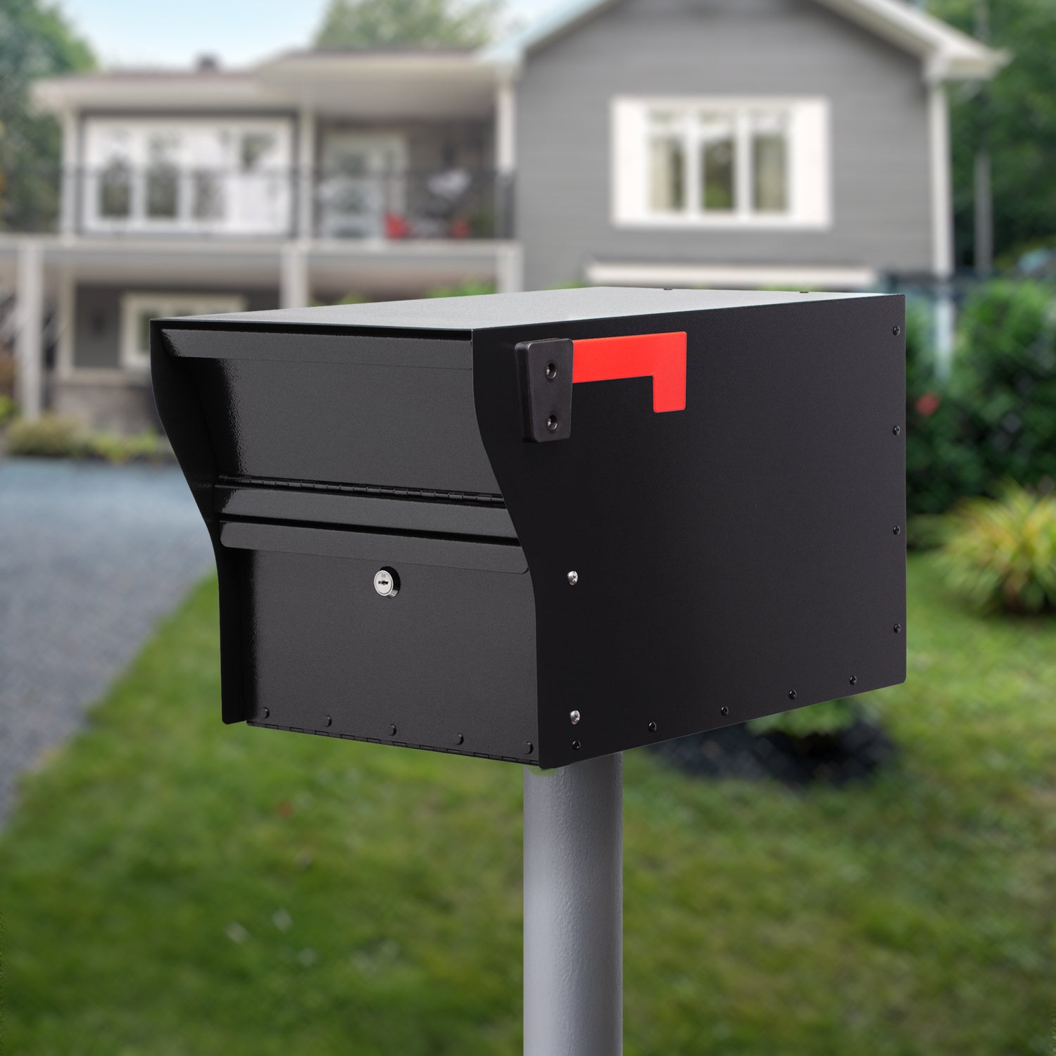 MailVault Mailbox - Standard Post & Stand-Off Numbers