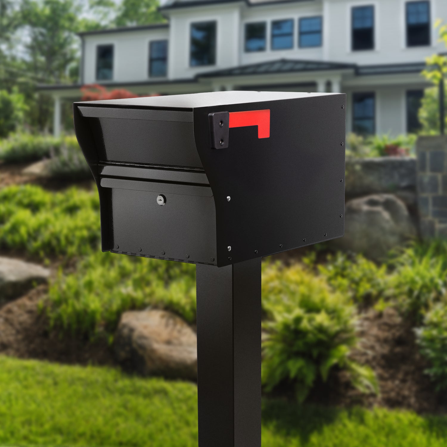 MailVault Mailbox - Standard Post & Stand-Off Numbers