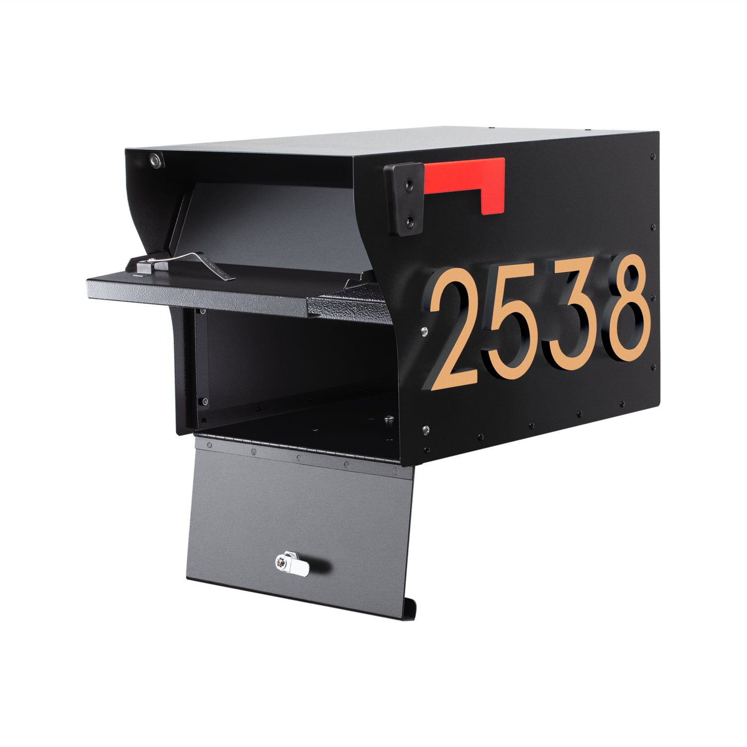 MailVault Mailbox - Standard Post & Stand-Off Numbers