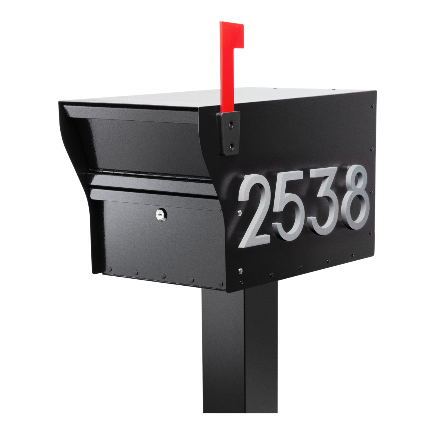MailVault Mailbox - Standard Post & Stand-Off Numbers