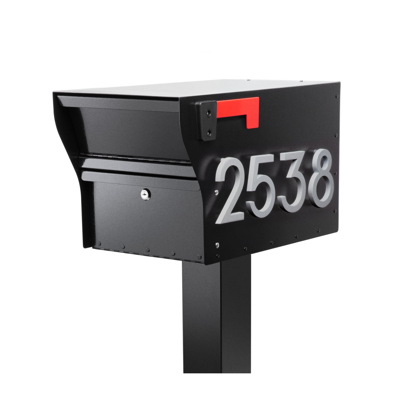 MailVault Mailbox - Standard Post & Stand-Off Numbers