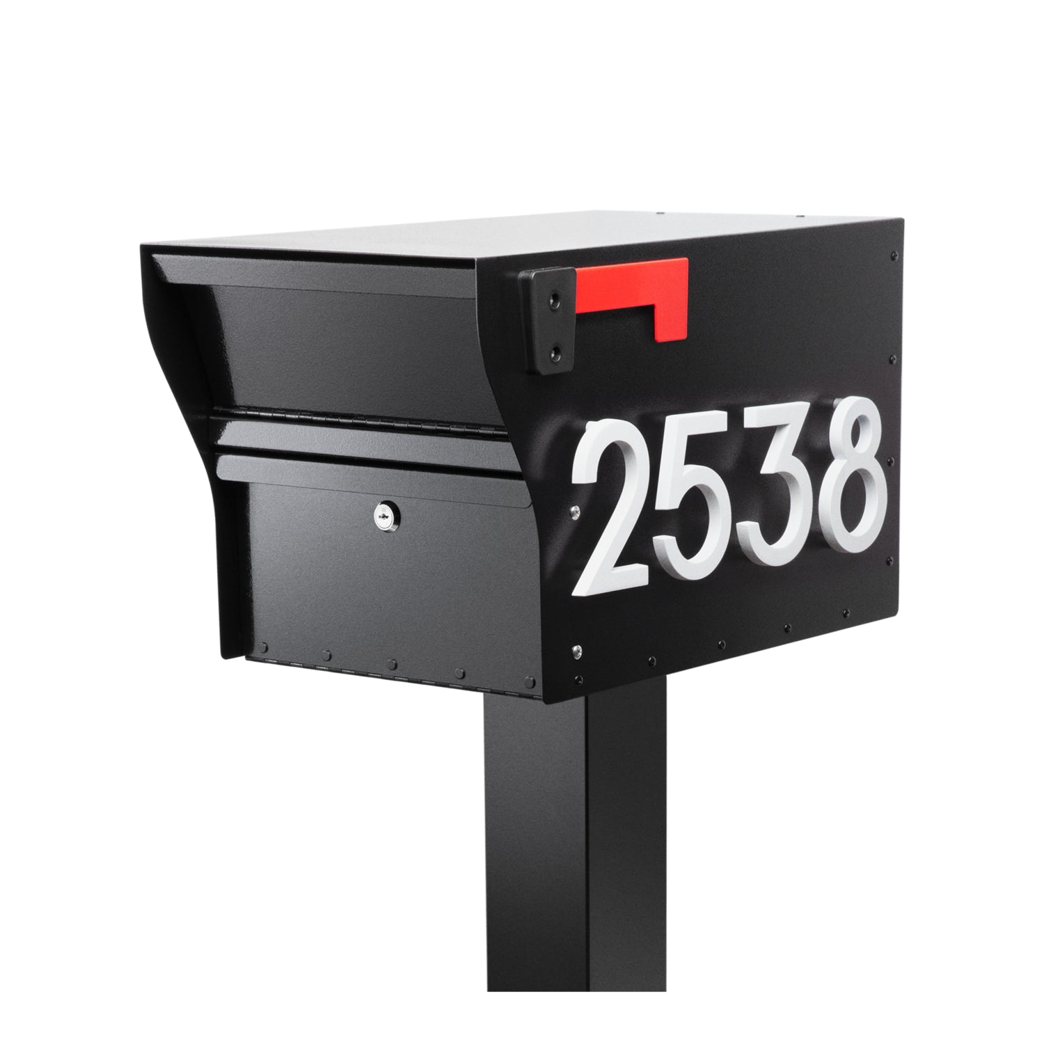 MailVault Mailbox - Standard Post & Stand-Off Numbers