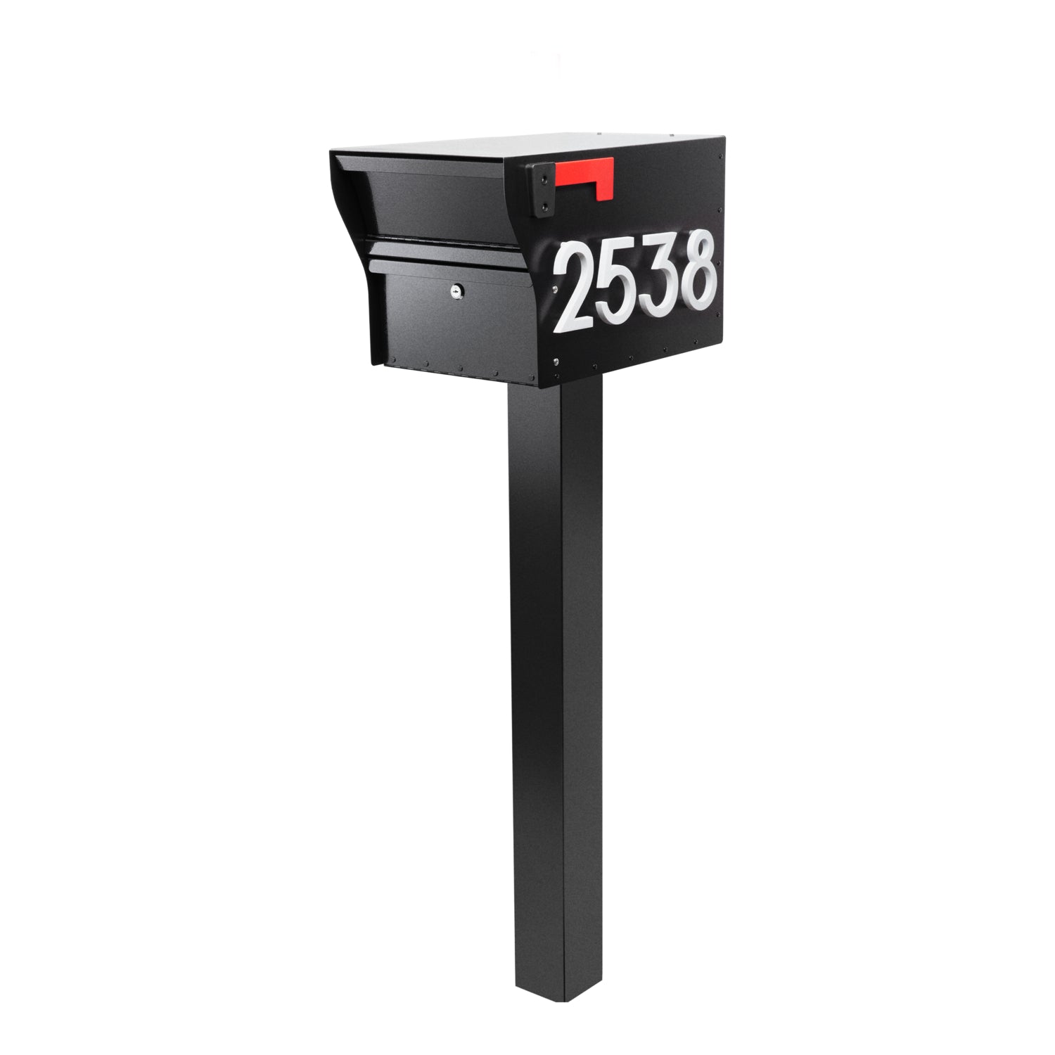 MailVault Mailbox - Standard Post & Stand-Off Numbers