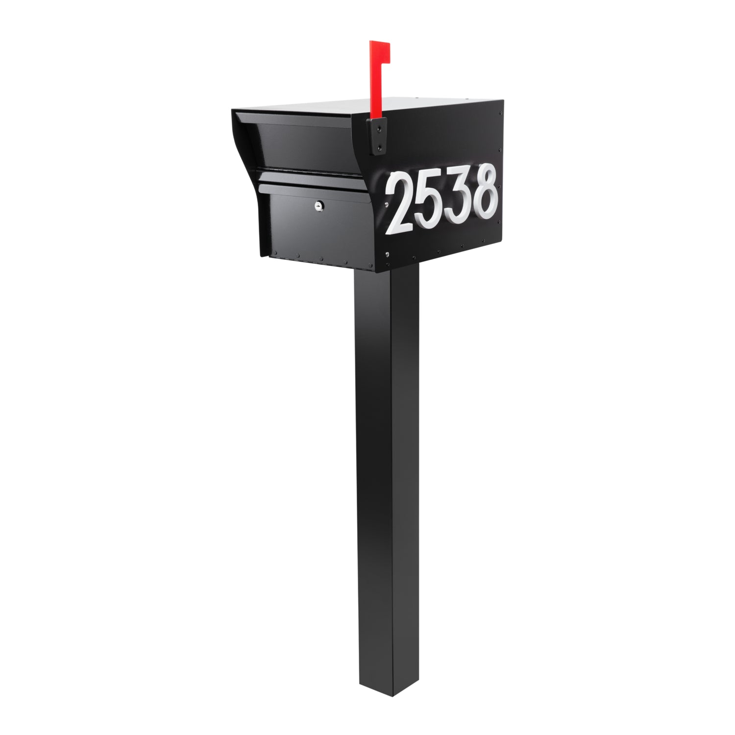 MailVault Mailbox - Standard Post & Stand-Off Numbers