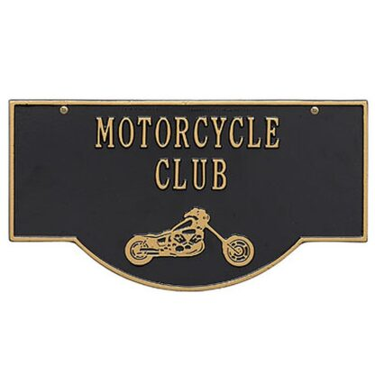 2-Sided Hanging Garage Chopper Plaque