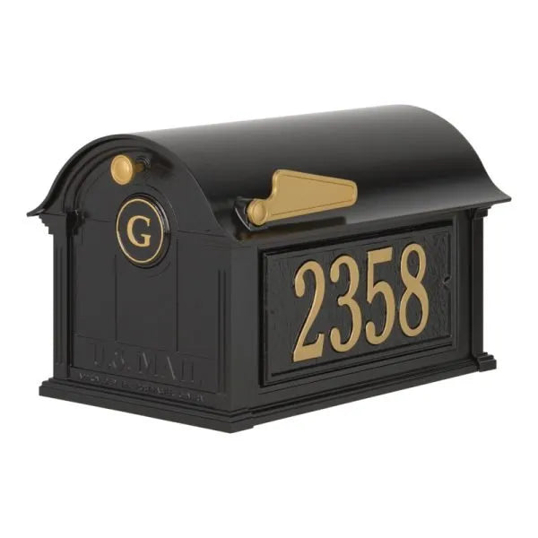 Balmoral Mailbox Side Plaques and Monogram Package