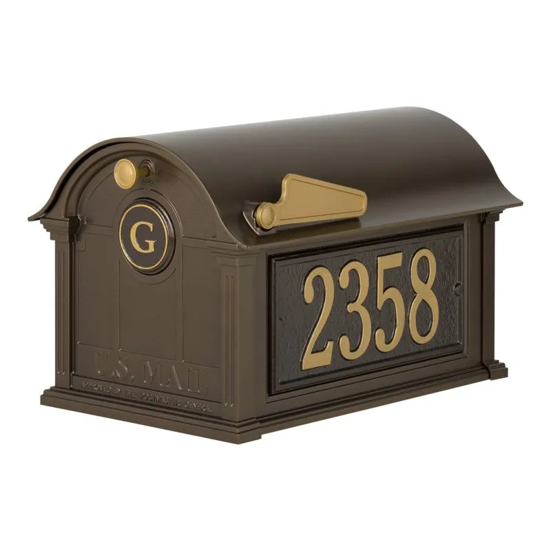 Balmoral Mailbox Side Plaques and Monogram Package