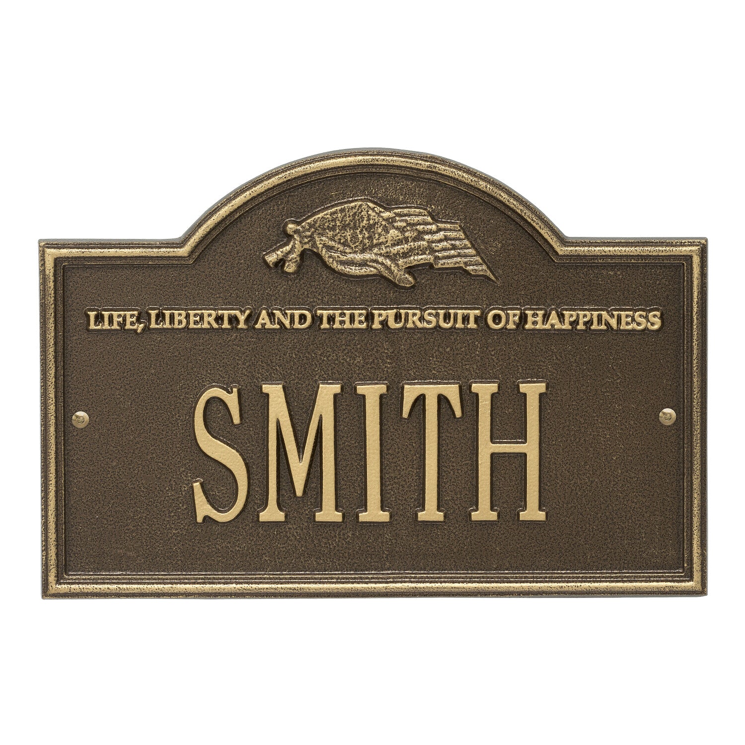 Life and Liberty Personalized Plaque