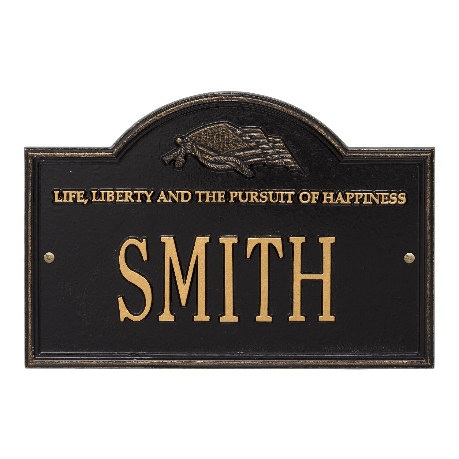 Life and Liberty Personalized Plaque