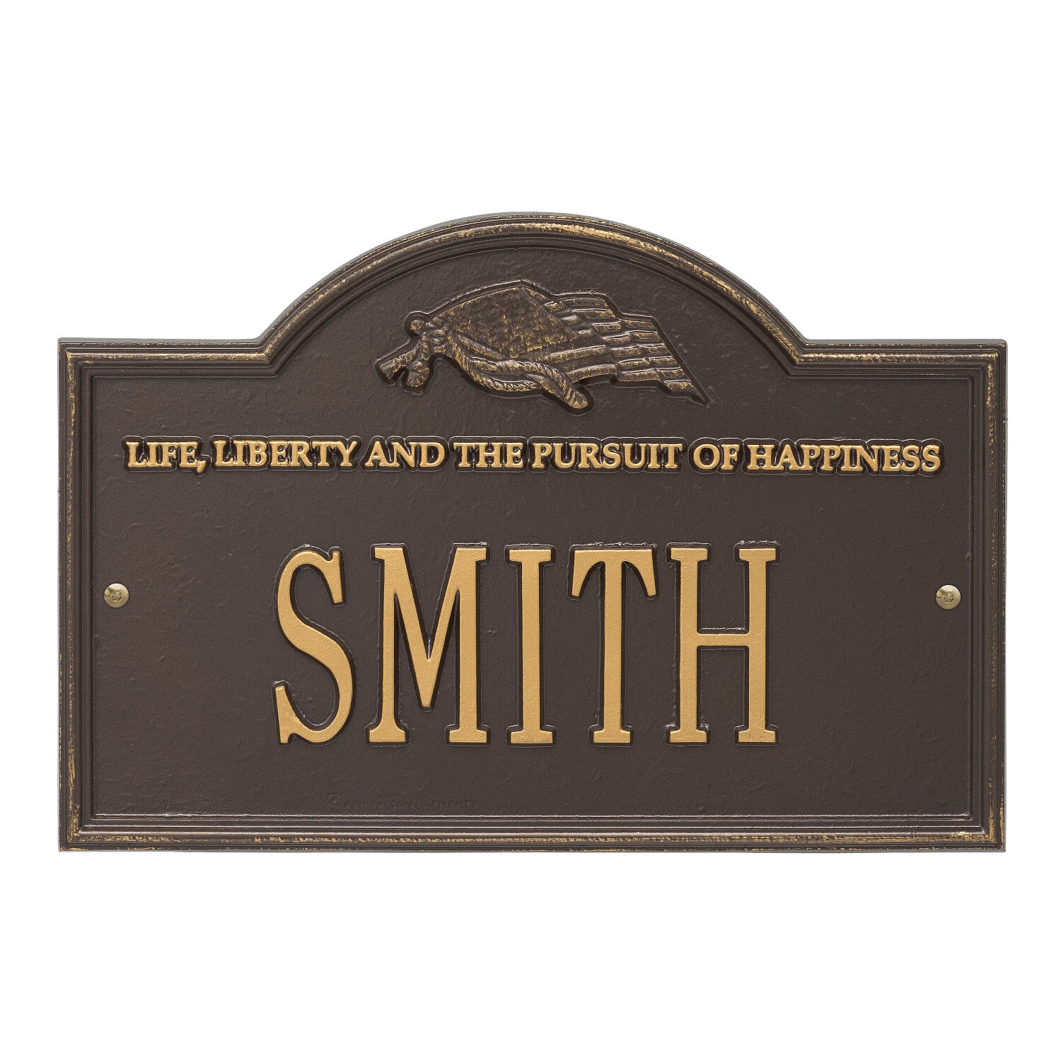 Life and Liberty Personalized Plaque