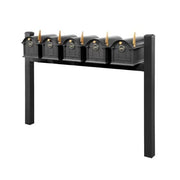 Balmoral Quint Mount Mailbox /w/ Pyramid Caps & Personalized Door Medallion (5 Mailboxes, Quint Mount Rack, 5 Medallions)