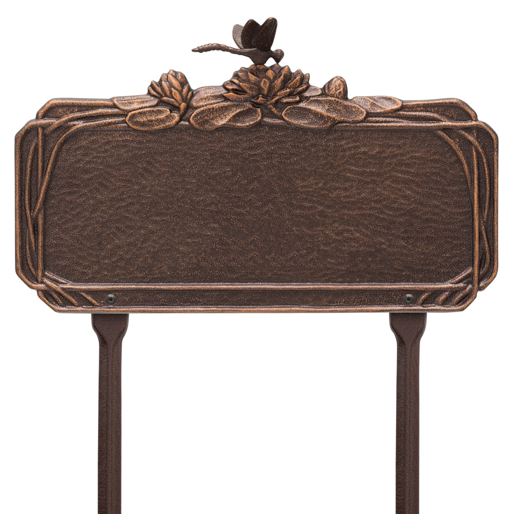 Dragonfly Garden Personalized Lawn Plaque